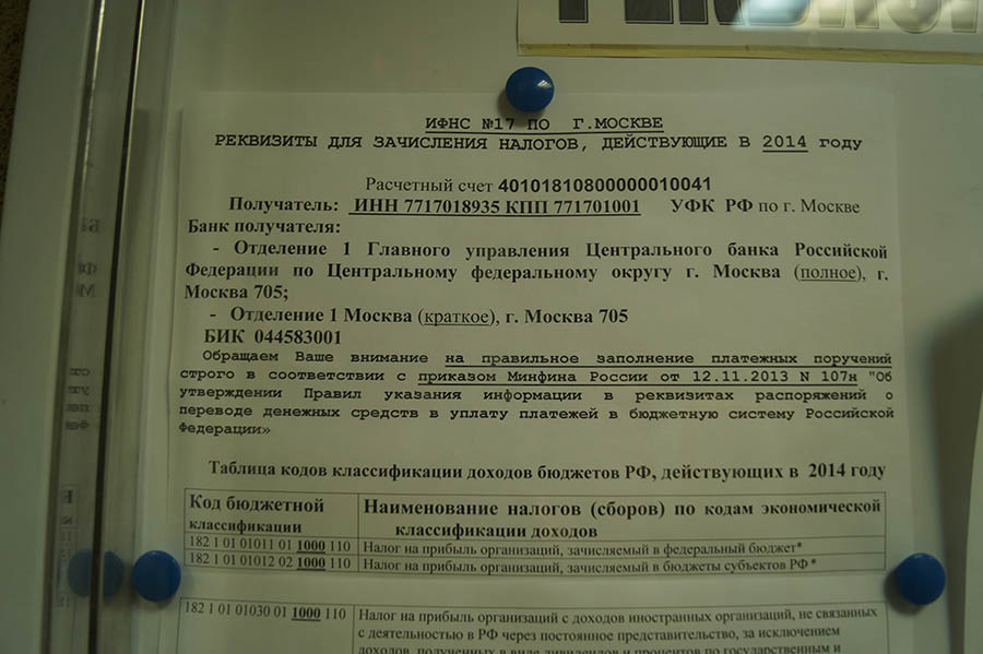 Код налоговой 34 москва сведения о регистрации ооо
